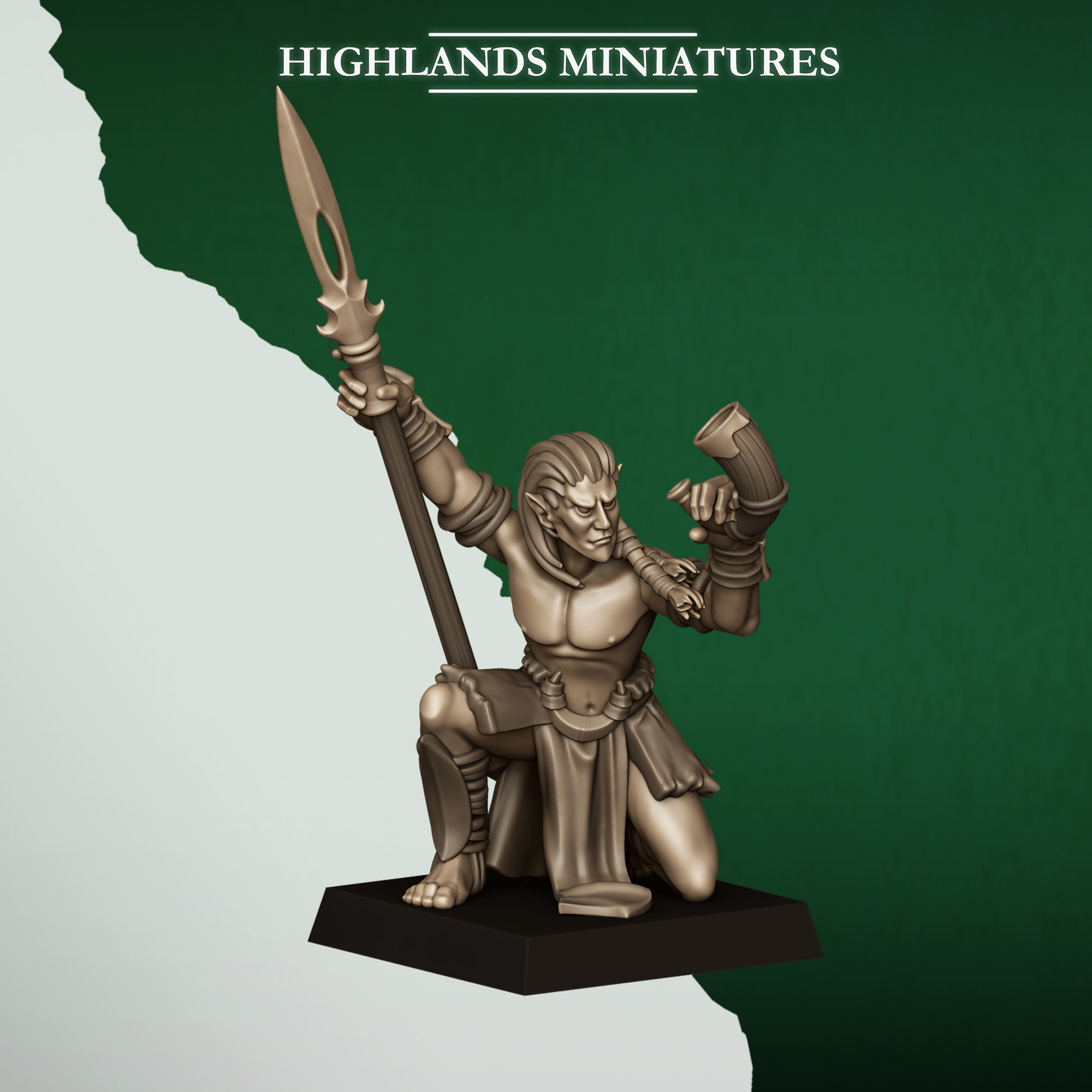 Feral Elf Bladesingers - 25mm to 32mm - Highland Miniatures