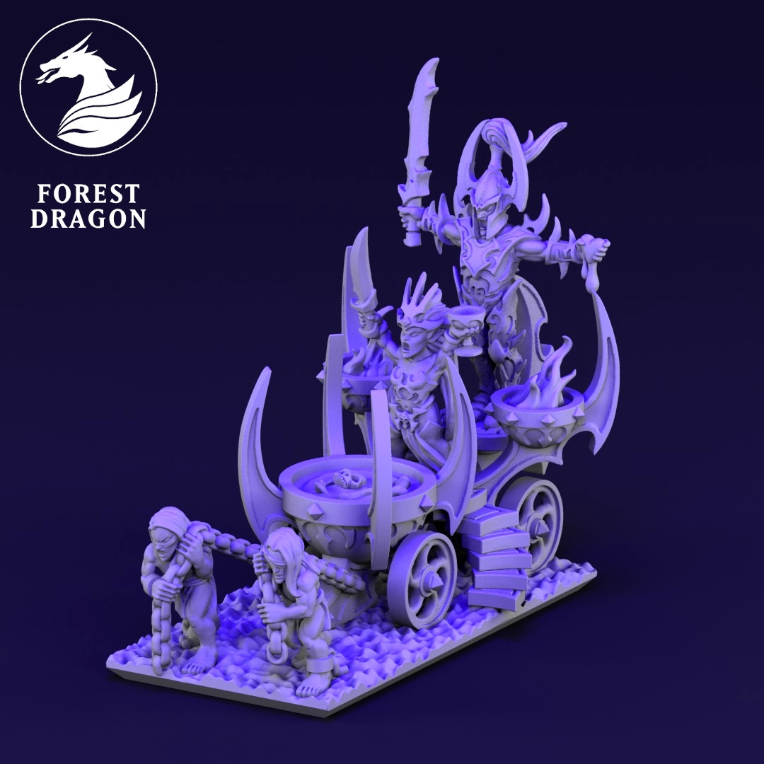 Blood Shrine Unit - Dire Elves - 10mm - Forest Dragon