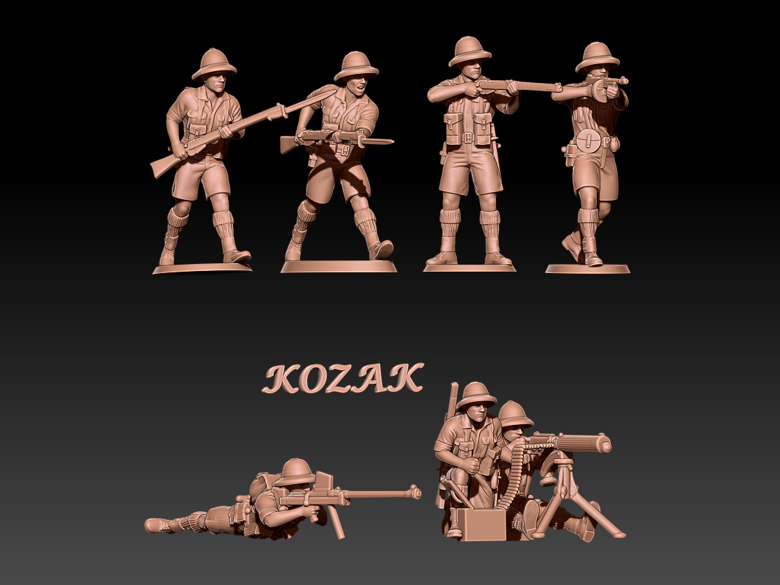 British infantry in pith helmets Africa set 2