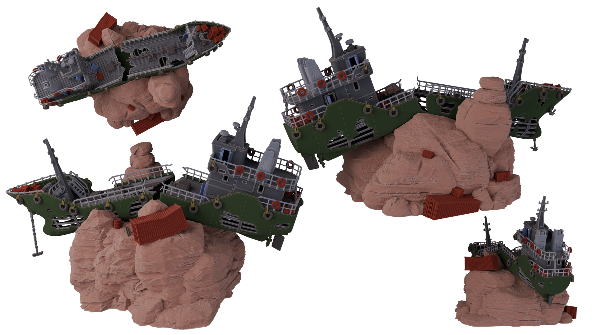 Wastelands  scenery Sets- 6mm to 8mm