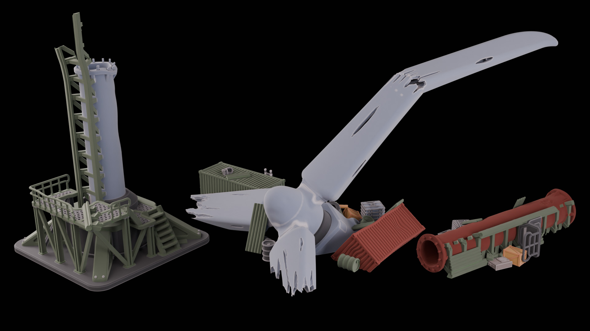 Wastelands  scenery Sets- 6mm to 8mm