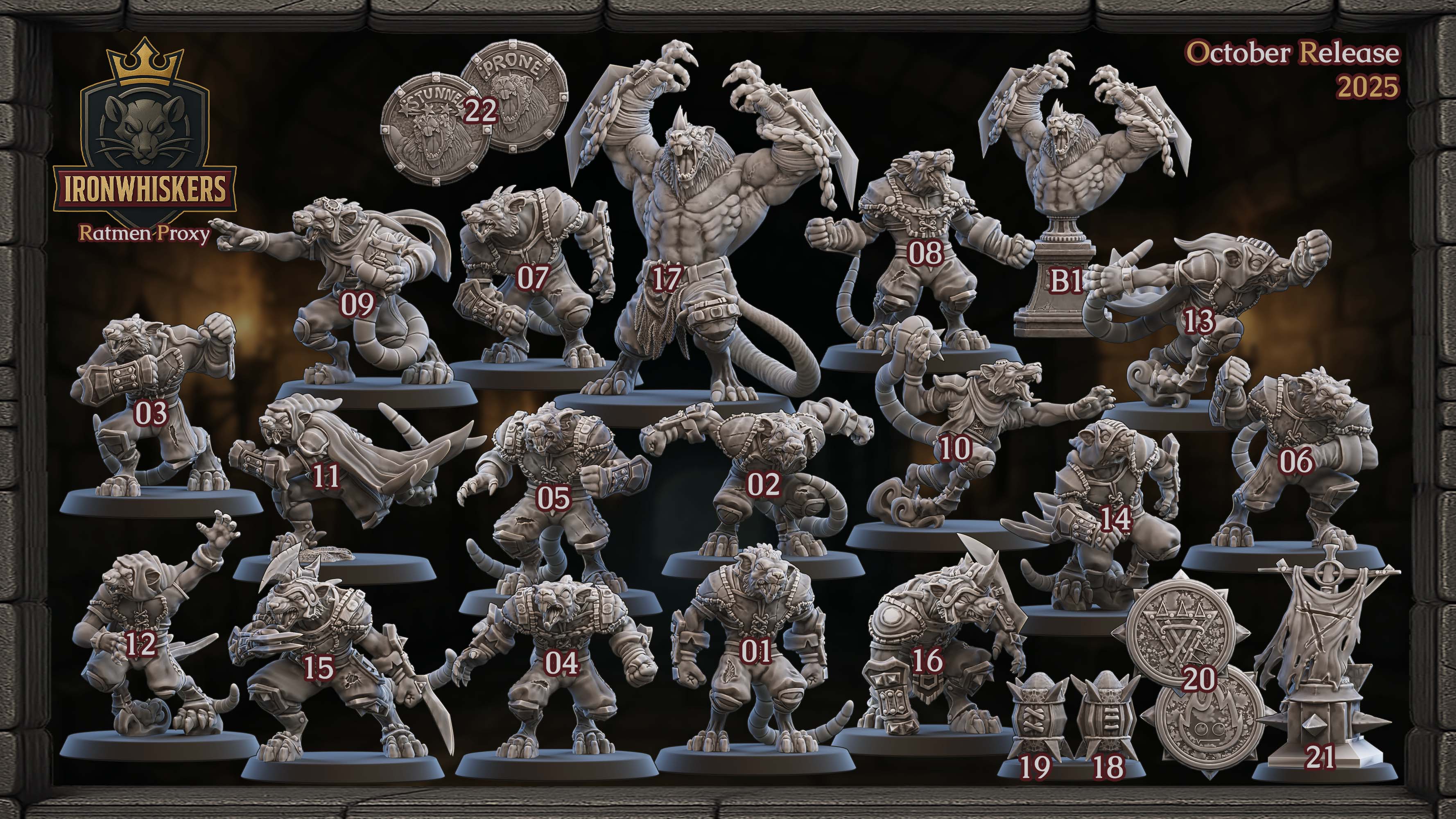 Iron Whiskers Ratmen Bloodbowl Team