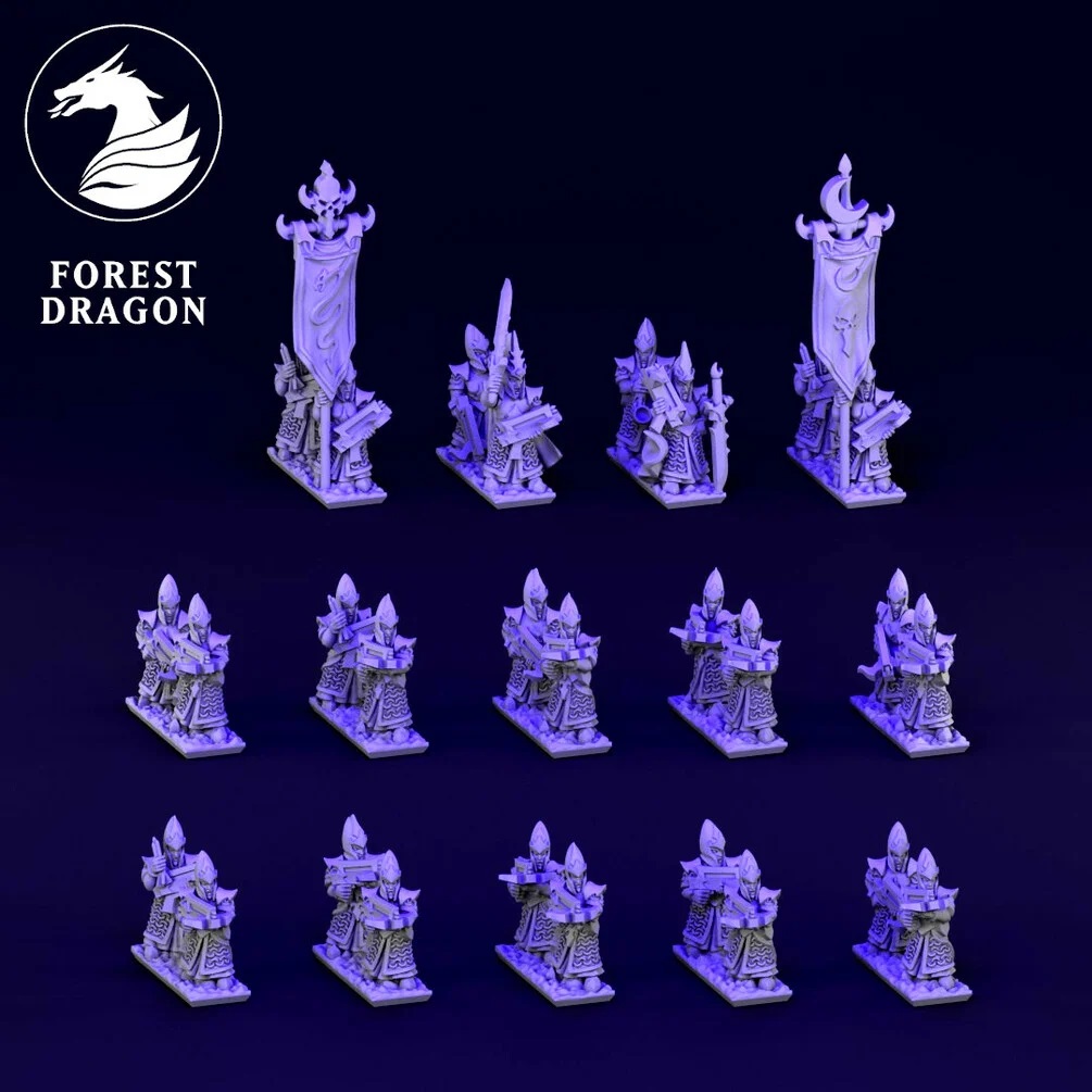 Crossbow Unit - Dire Elves - 10mm - Forest Dragon