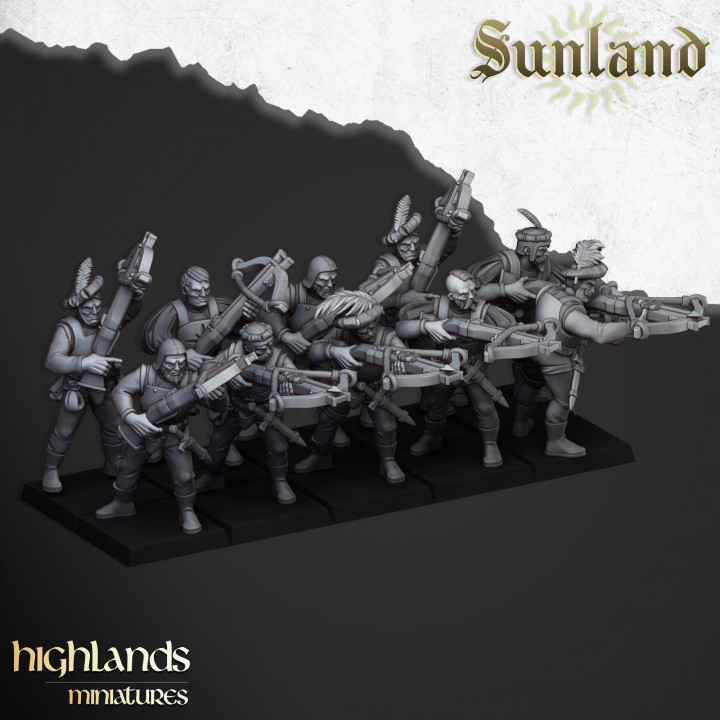 Crossbowmen Unit - 25mm to 32mm - Sunland