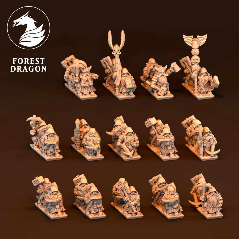 Crossbow Unit - Dwarfs - 10mm - Forest Dragon