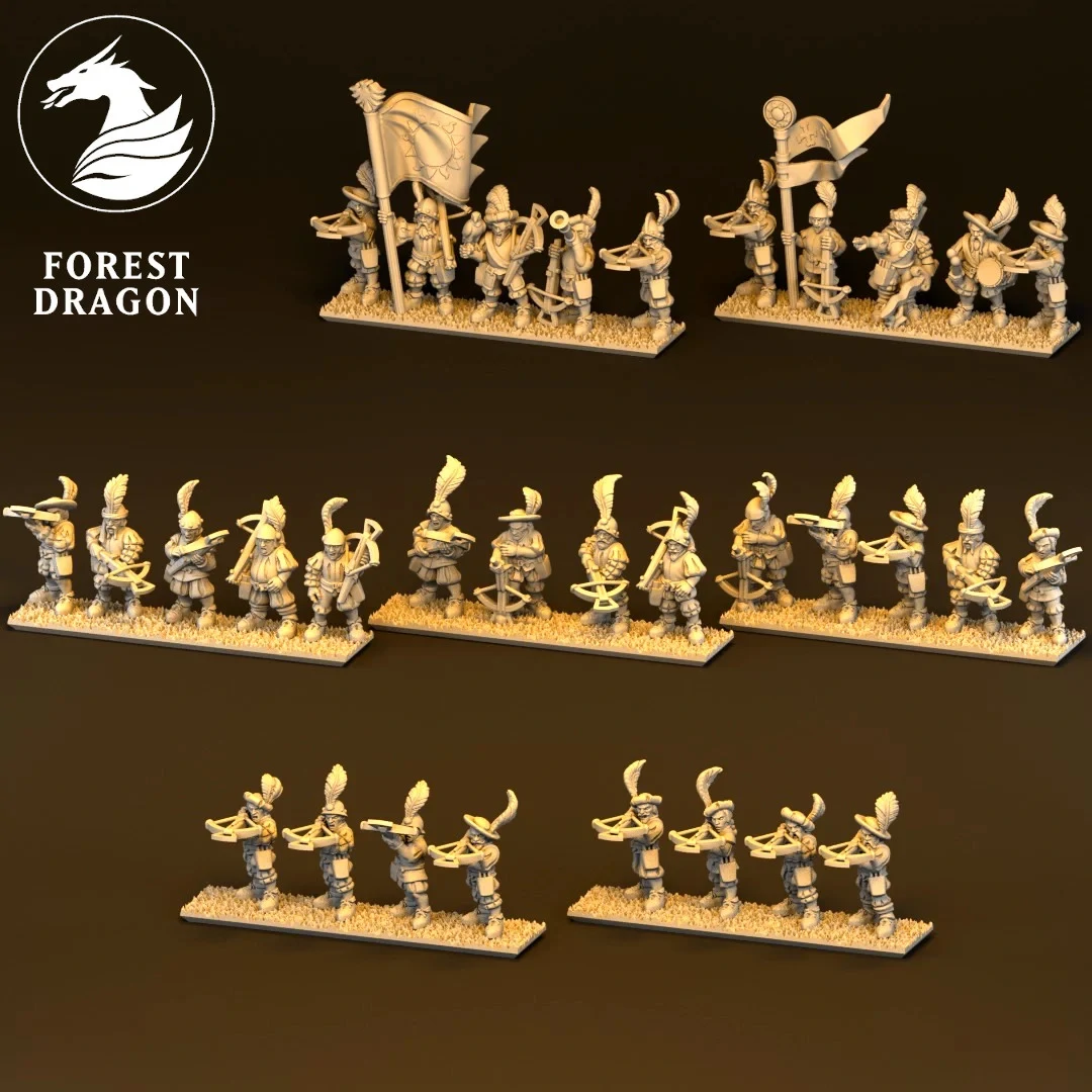 Imperial Crossbowmen - Empire - 10mm - Forest Dragon