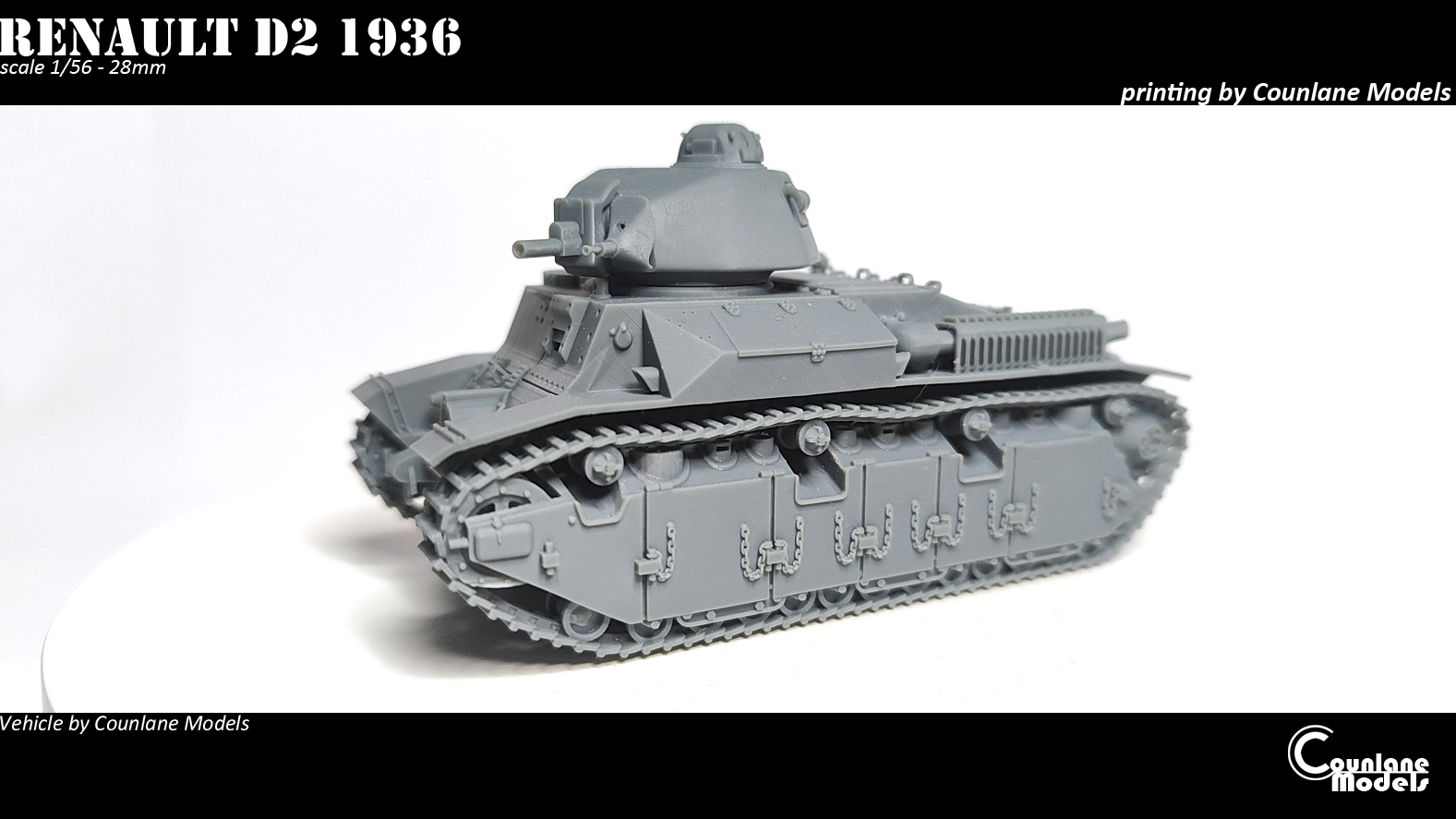 Renault D2 1936- French - WWII - Counlane Models