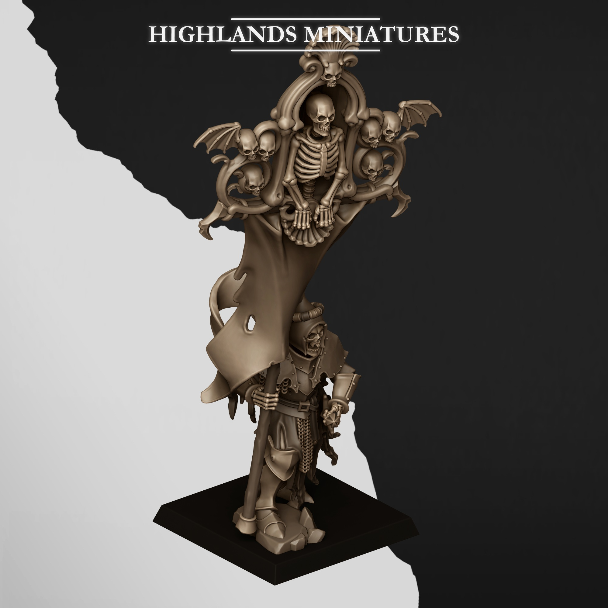 Skeleton Lord on Foot - 25mm to 32mm - Transylvania