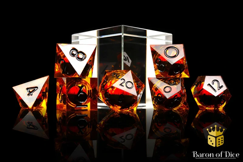 Evil Eye Liquid Core RPG Dice - 7 Pieces