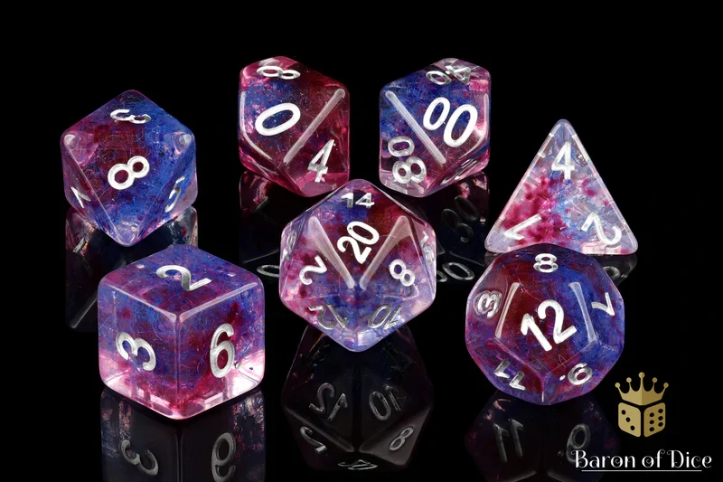 Azurite RPG Dice - 7 Pieces - Barons of Dice