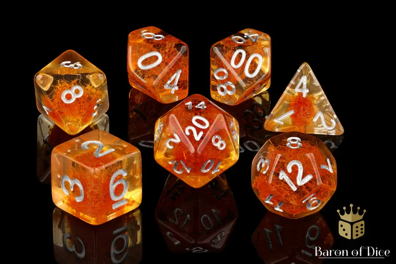 Sunstone RPG Dice Set - 7 Pieces - Baron of Dice
