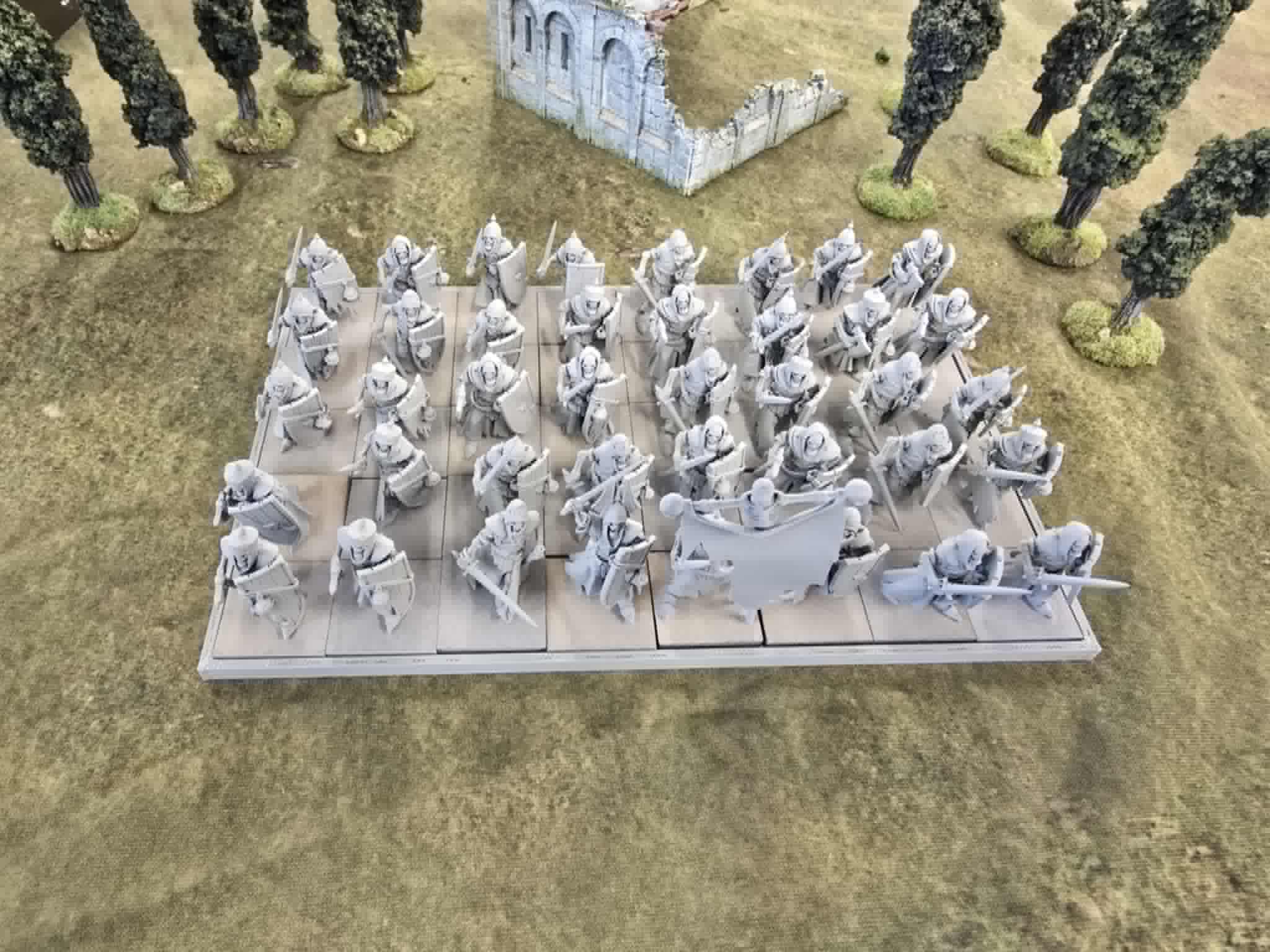 Skeleton Guard with Swords & Shields x40