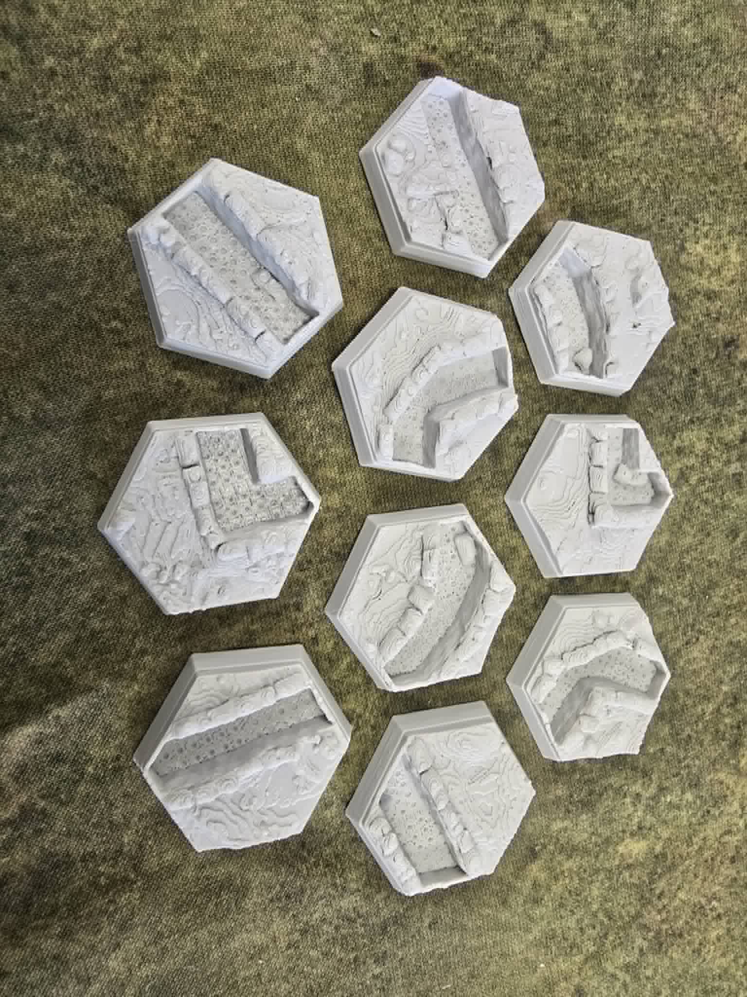 Scenic Hex Bases - Trench Warfare
