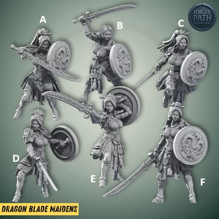 Dragon Blade Maidens 25mm to 32mm