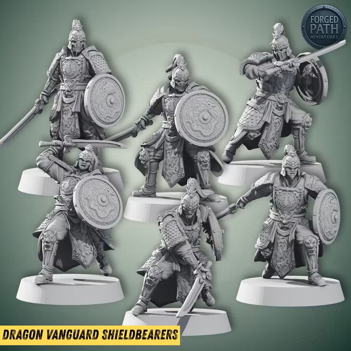 Dragon Vanguard Shieldbearers 25mm to 32mm