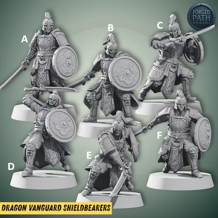 Dragon Vanguard Shieldbearers 25mm to 32mm