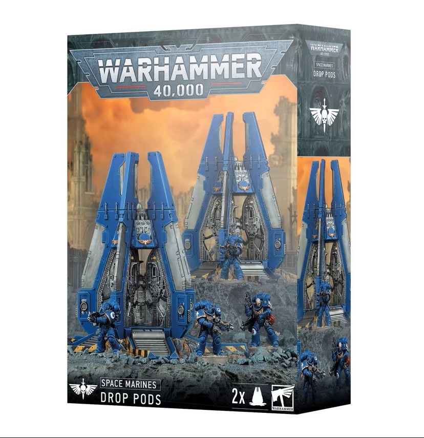 Space Marines Drop Pods