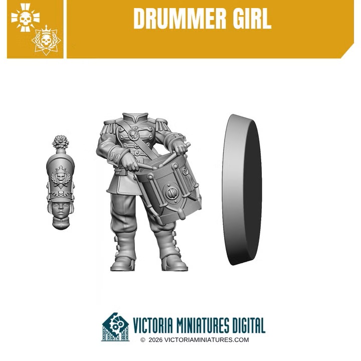 Drummer Girl - Victoria Miniatures