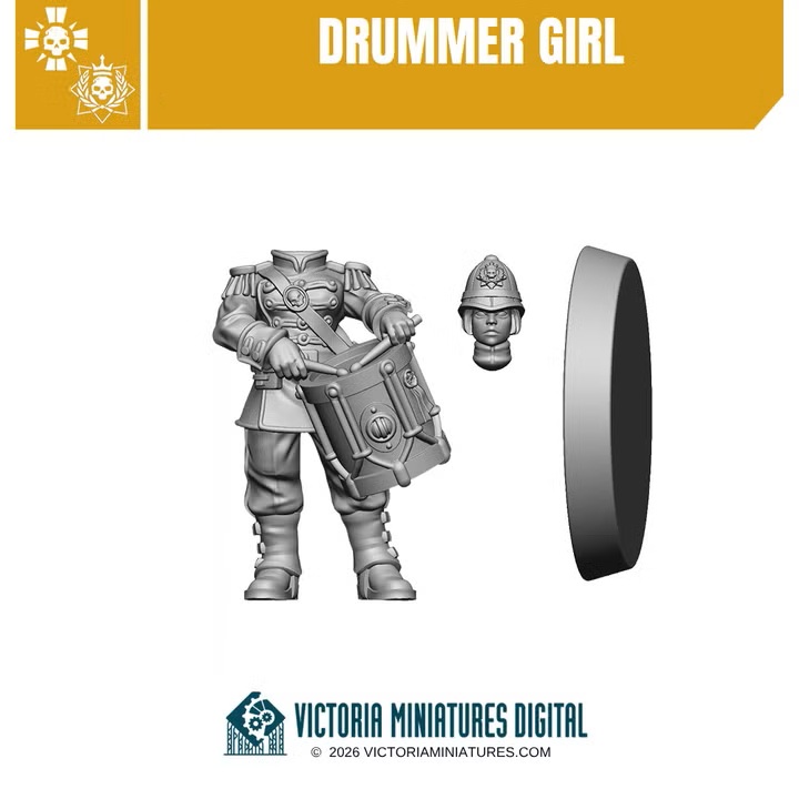 Drummer Girl - Victoria Miniatures