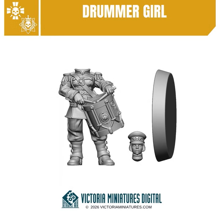 Drummer Girl - Victoria Miniatures