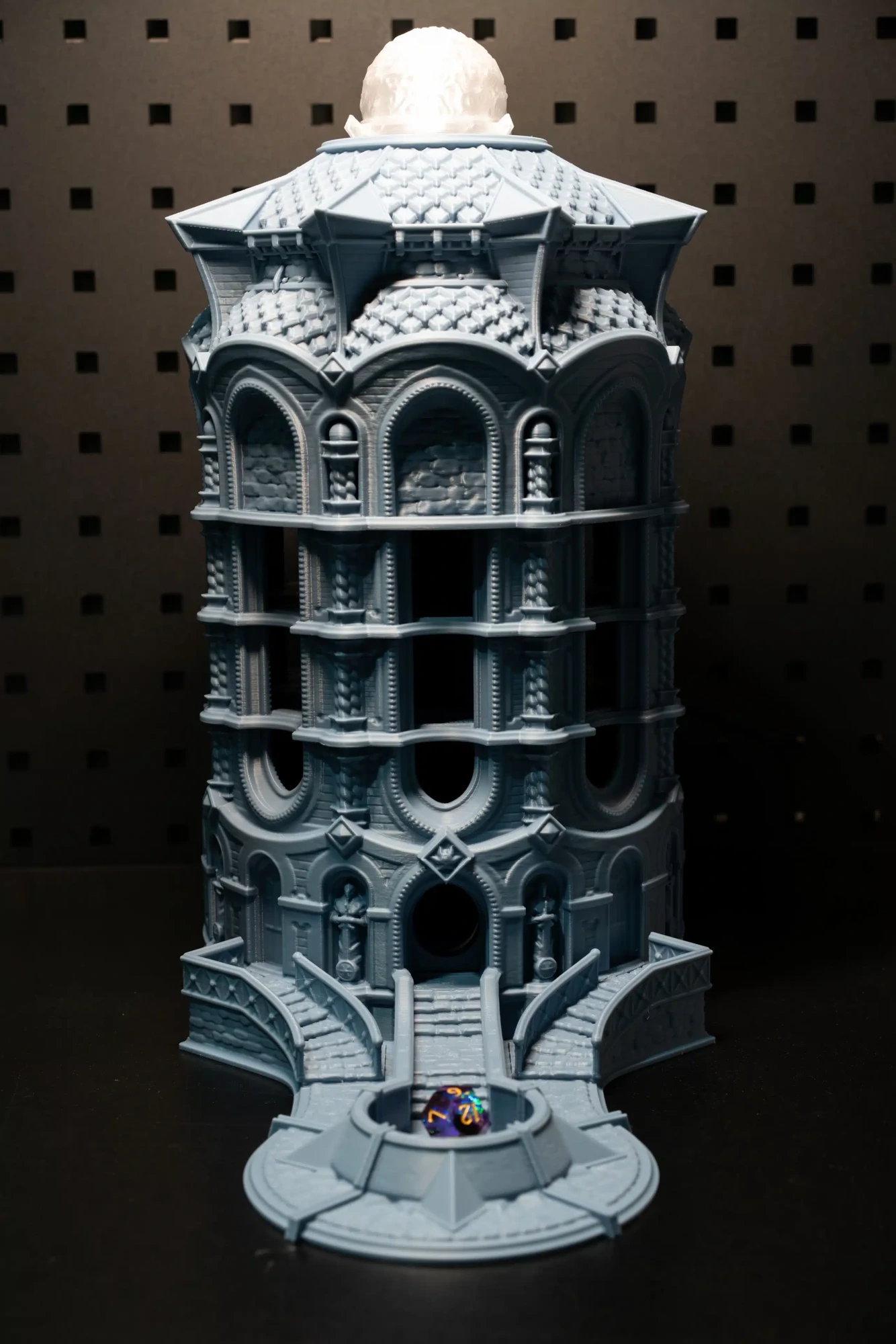 The Spire of Glanion - Sunspire Temple playable dicetower - 32mm scale