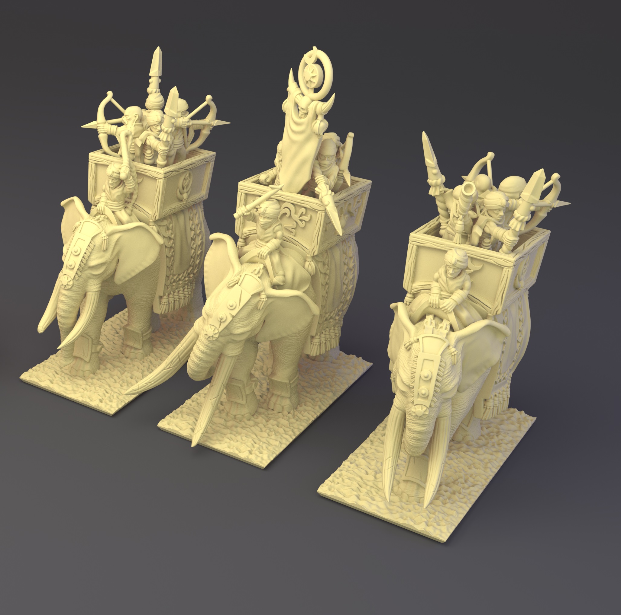 Elephant Unit - 10mm Araby - Greensin Miniatures - Warmaster