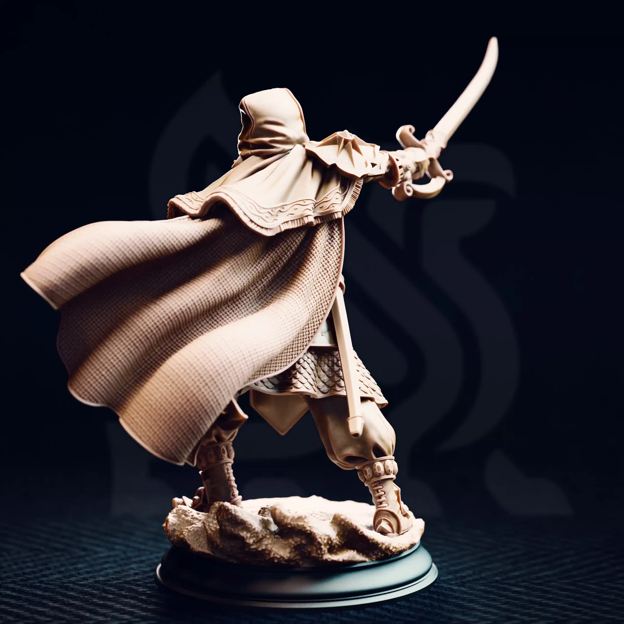 Elwahid - Sword of the Sands - 32mm or 75mm RPG Model