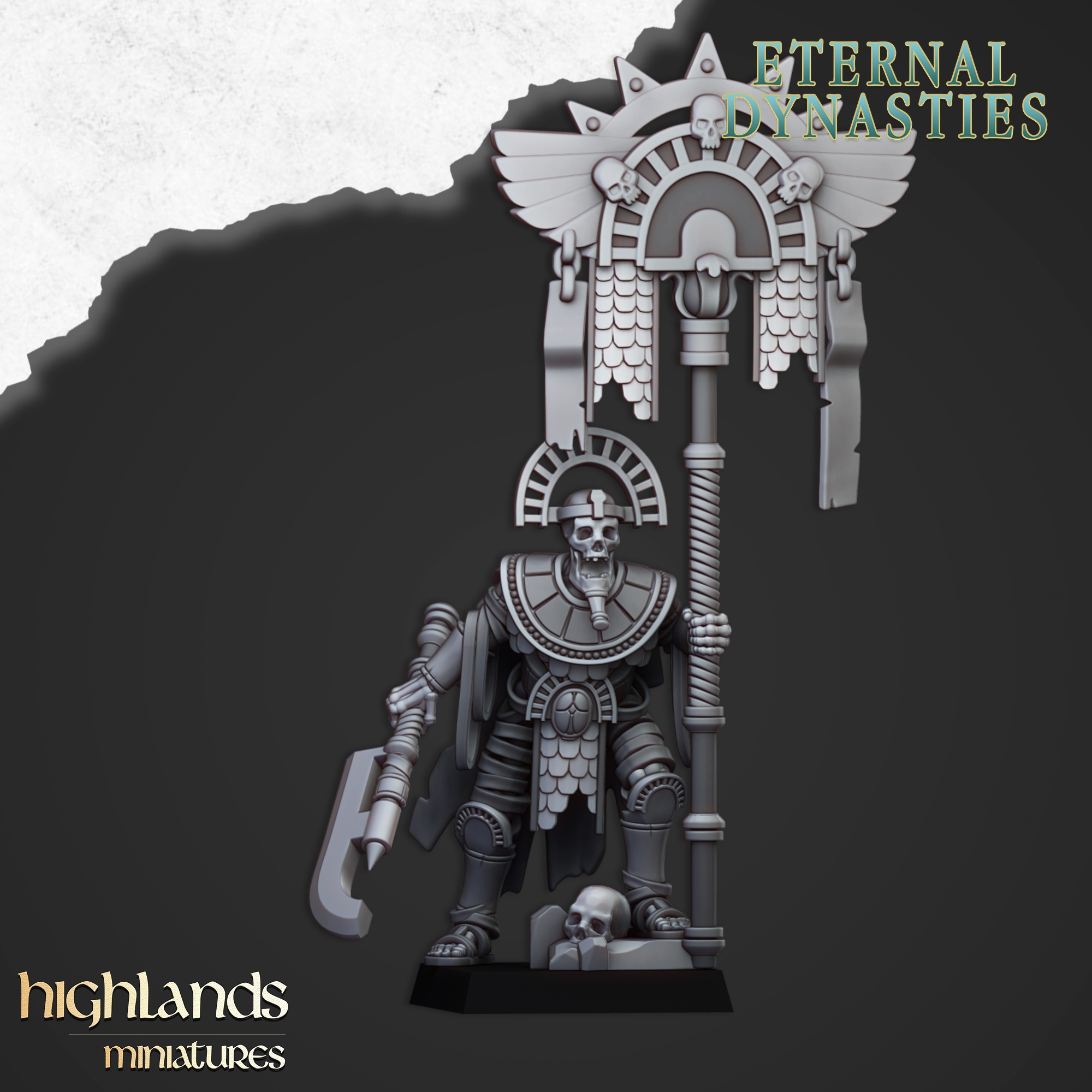 Pharoahs Banner - 25mm to 32mm - Tomb Kings Eternal Dynasties