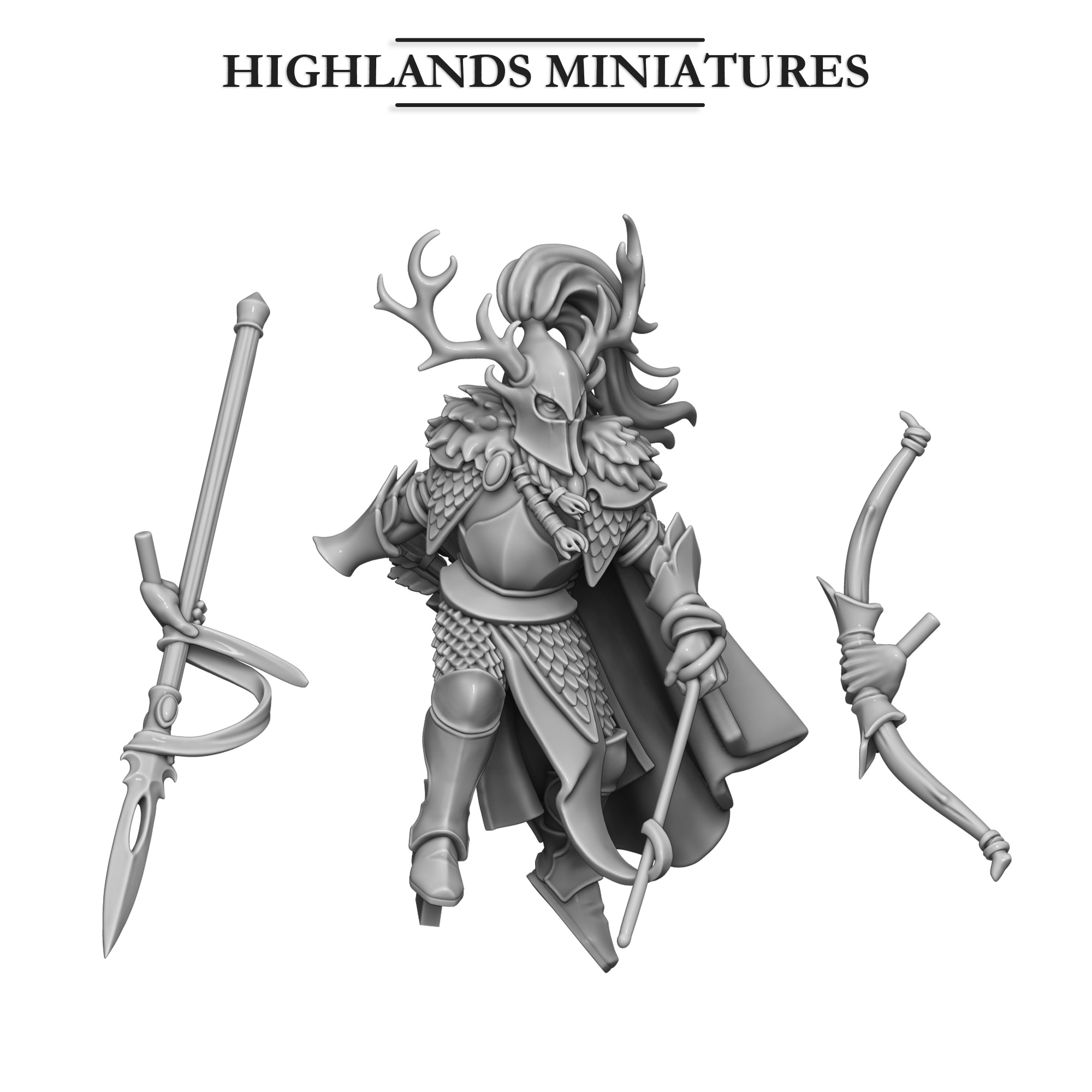 Feral Elf Dragon with or without Elf Prince- 25mm to 32mm - Highland miniatures