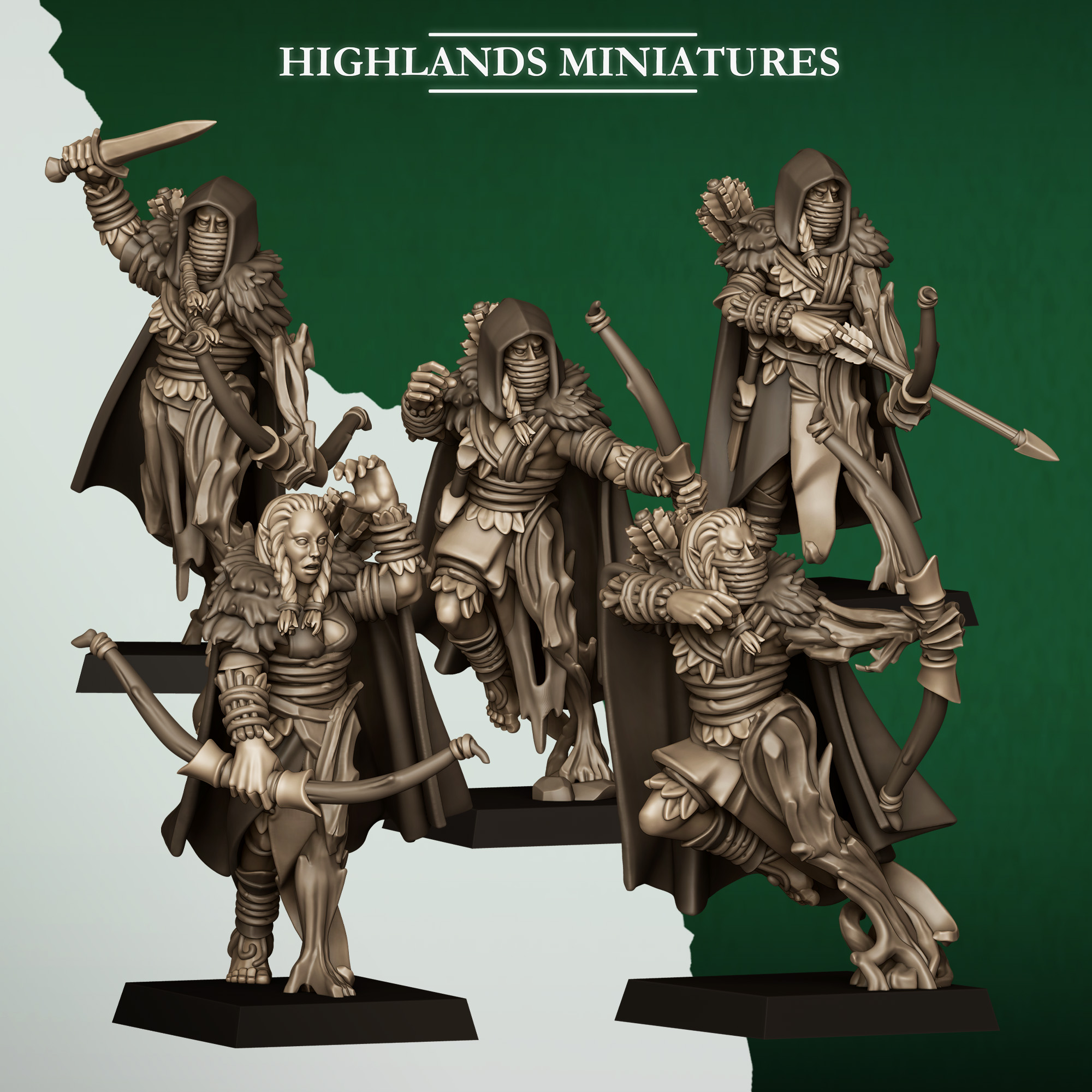 Feral Scouts Unit - 25mm To 32mm - Feral Elf's