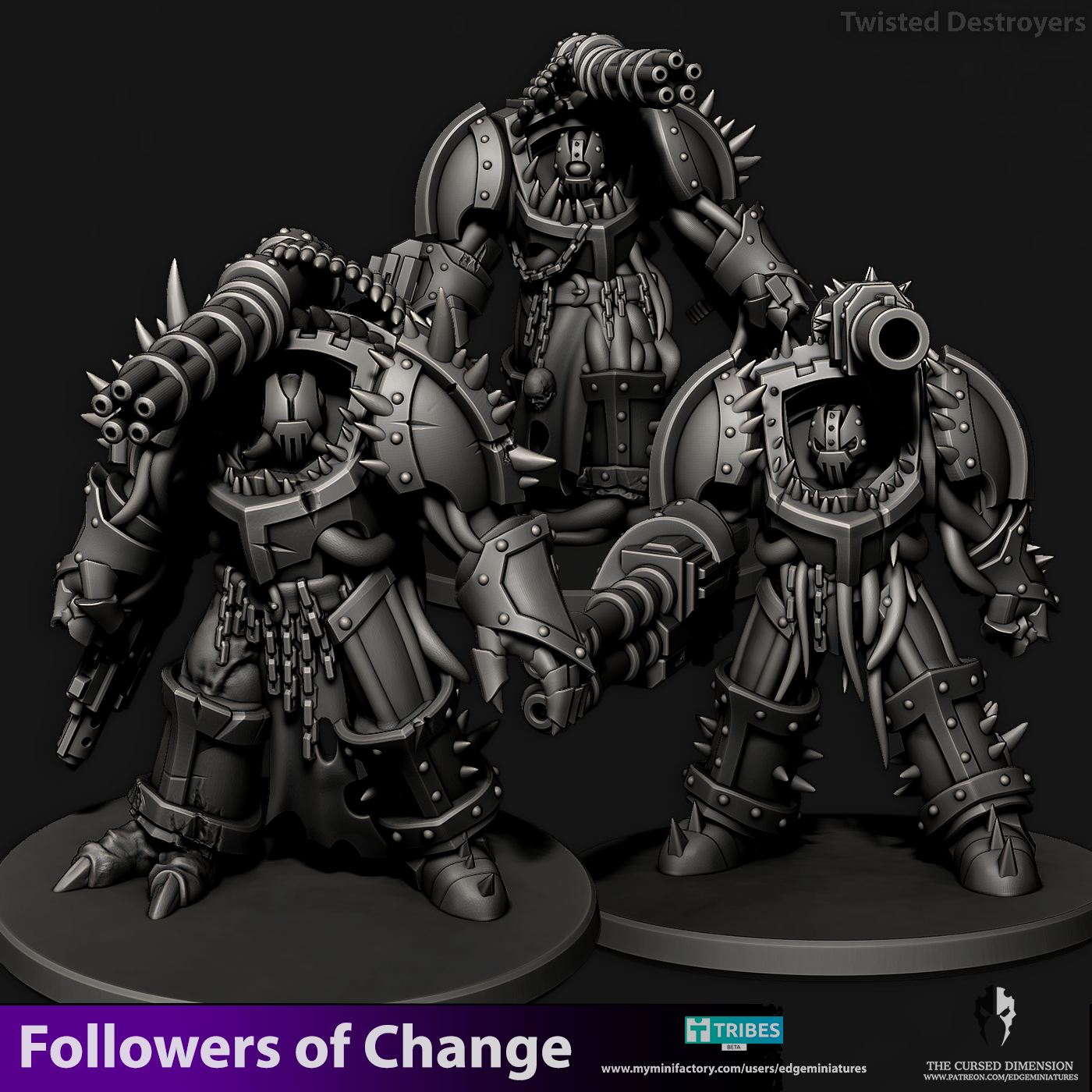 Twisted Destroyers 28mm - Followers of Change