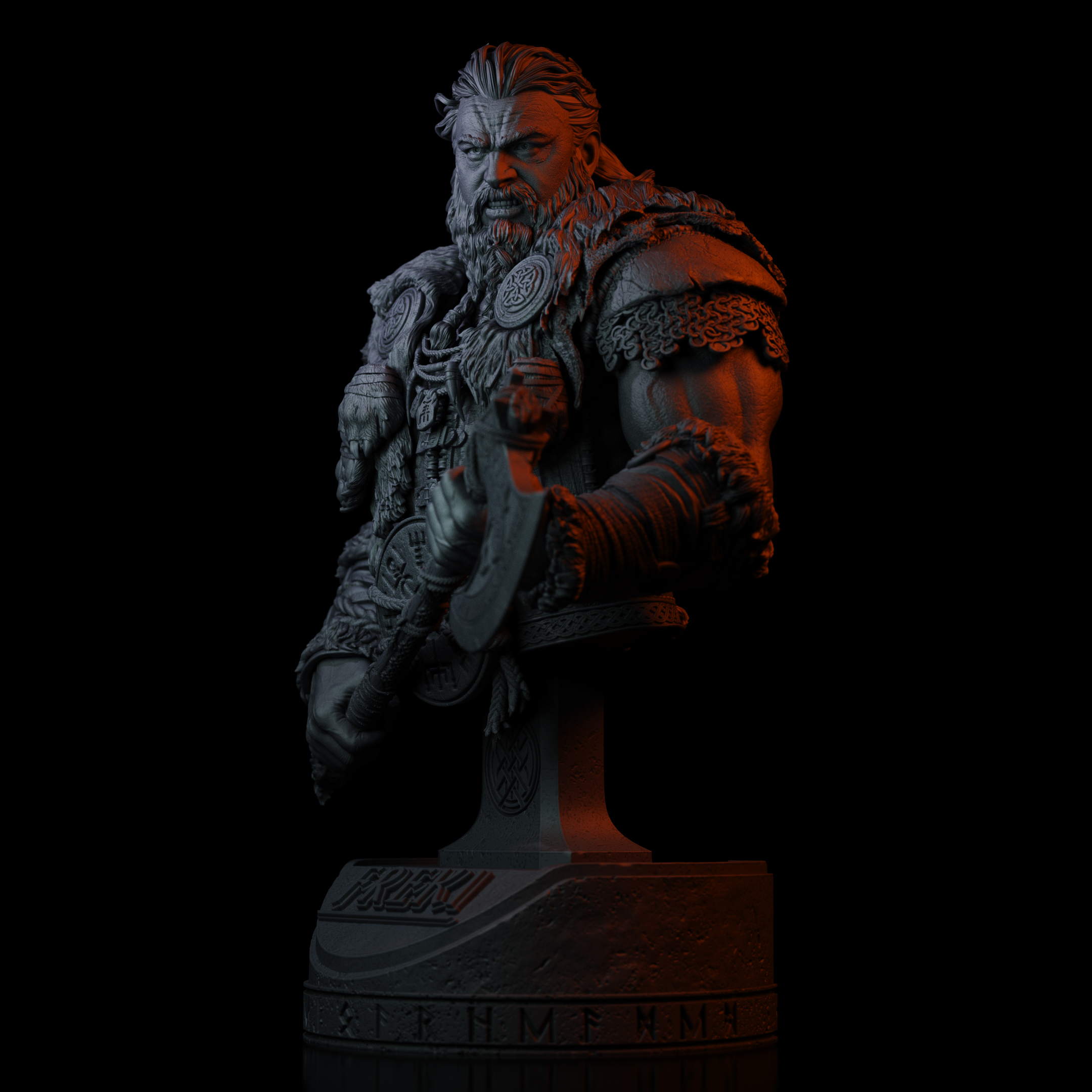 Freki - The Boarheaded - 32mm, 40mm, 75mm & 1:12 scale Mini