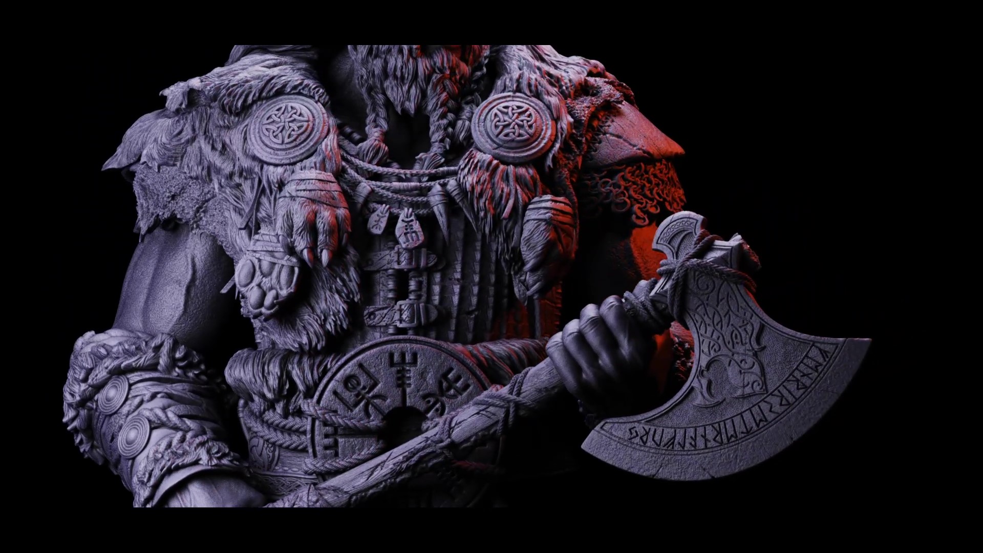 Freki - The Boarheaded - 32mm, 40mm, 75mm & 1:12 scale Mini
