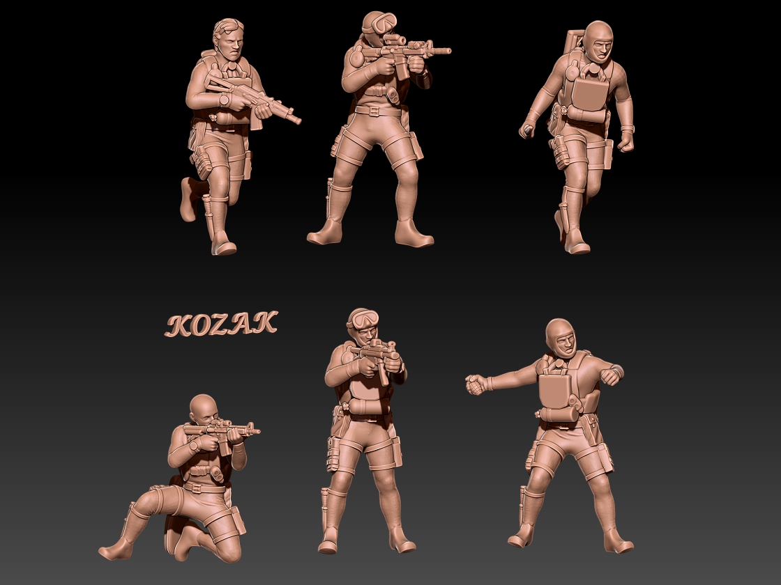 Modern frogman set 2  1/100 to 1/60