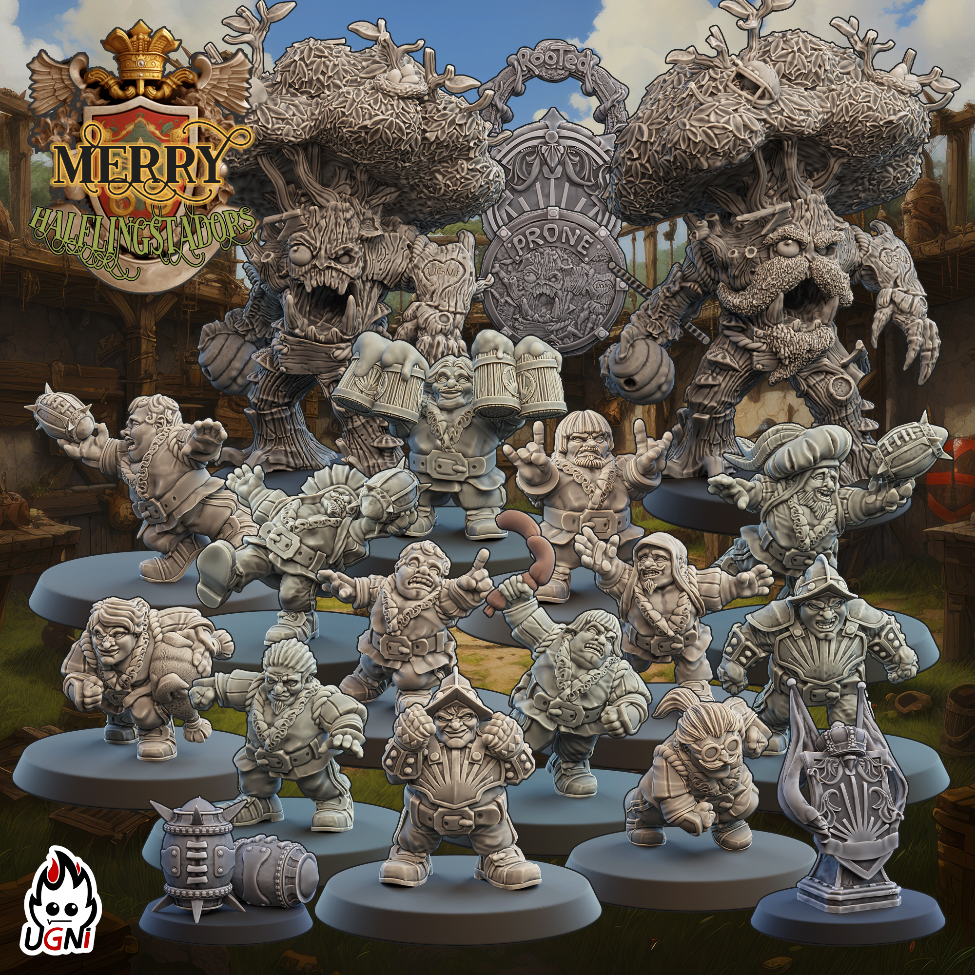 The Merry Halflingstadors (Conquistador Style) Bloodbowl Team