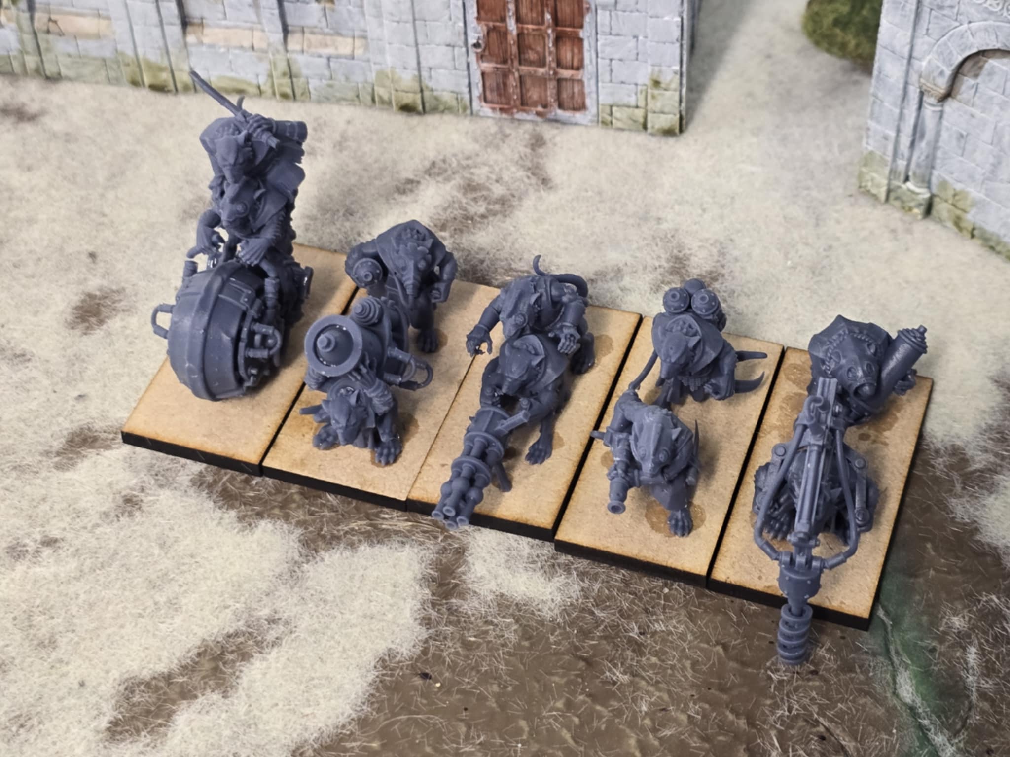 Vermin Heavy Weapons Squad - 28mm to 32mm - Sewer Rats