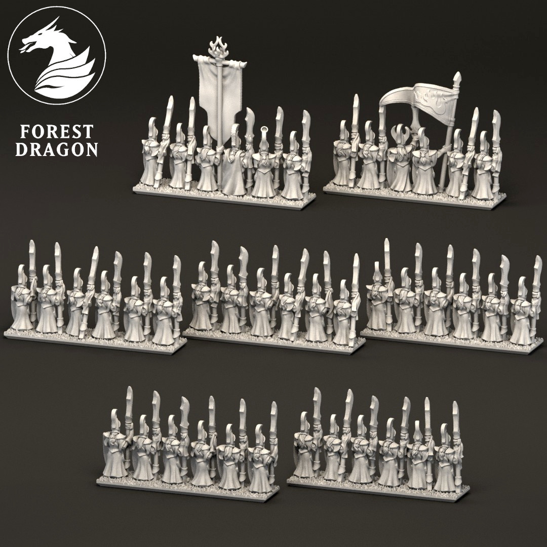 Aurethil Glave Infantry - 10mm - Forest Dragon