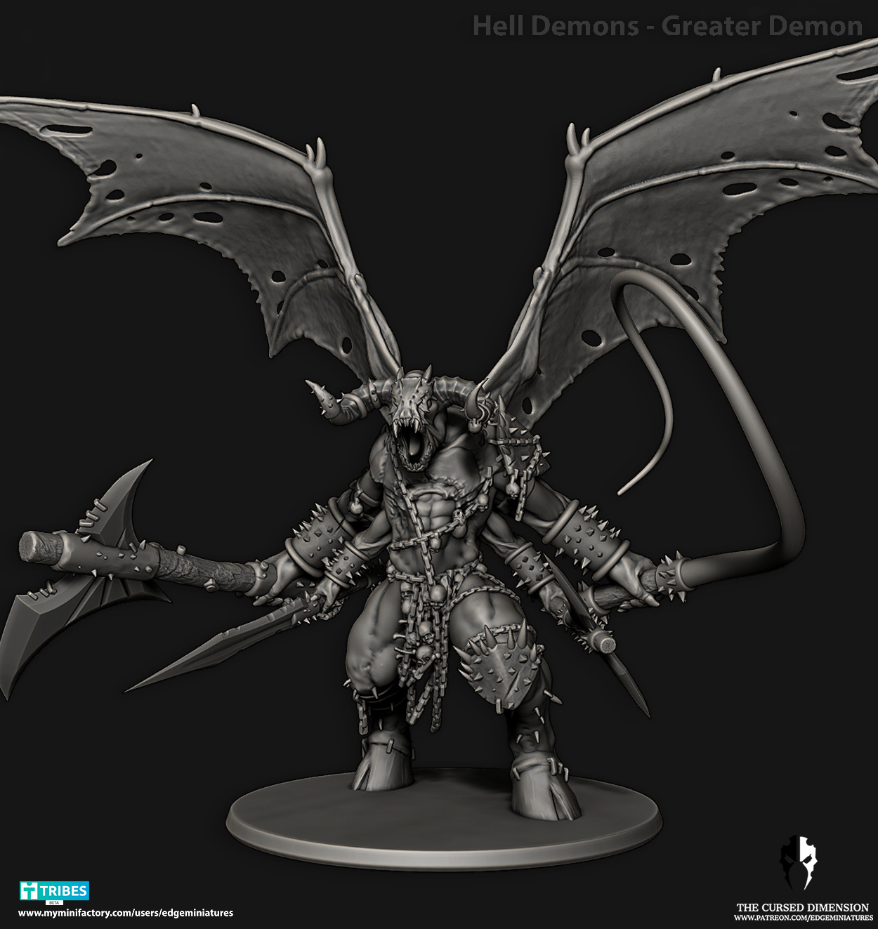 Hell Beast Greater demon 28mm - Followers of Change