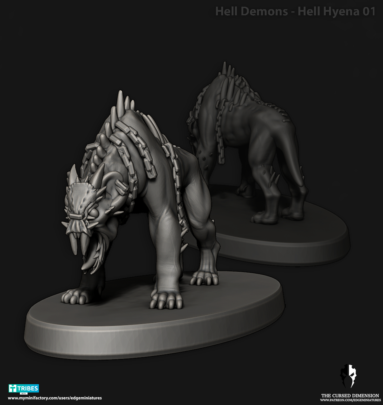Hell Beast Hyenas Set 28mm - Followers of Change