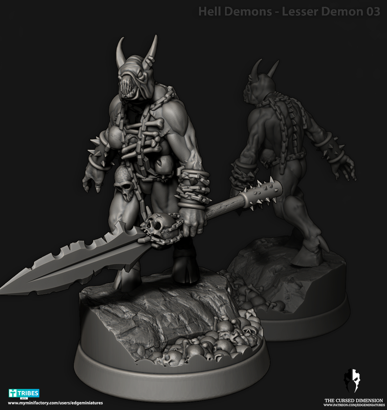Hell Beast Lesser demon Set 28mm - Followers of Change