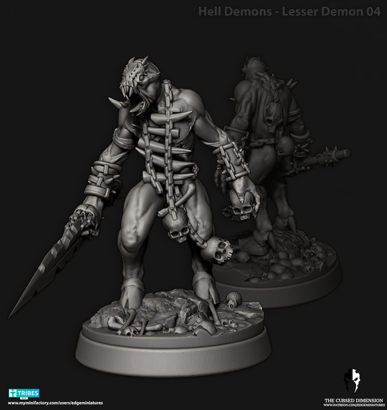 Hell Beast Lesser demon Set 28mm - Followers of Change