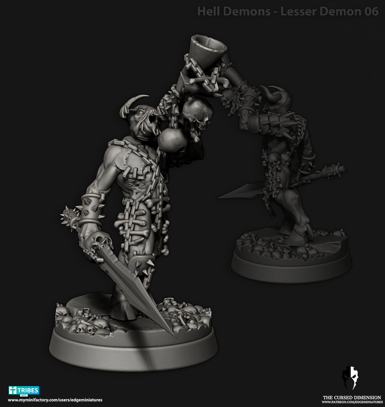 Hell Beast Lesser demon Set 28mm - Followers of Change