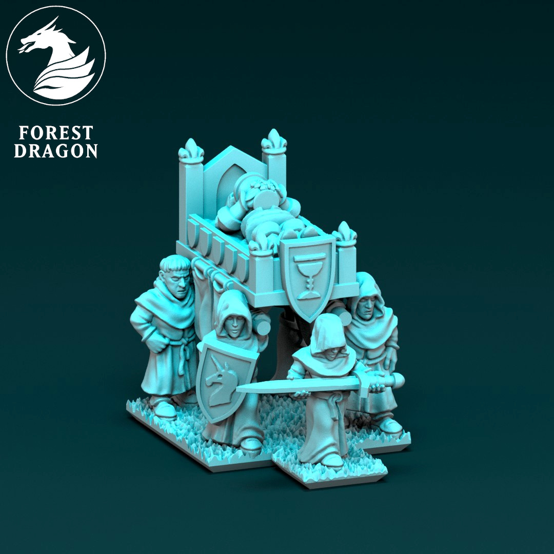 Chivalric Character Pack - Empire - 10mm - Forest Dragon