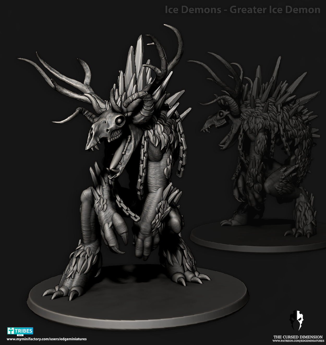 Greater Ice demon 28mm - Followers of Change