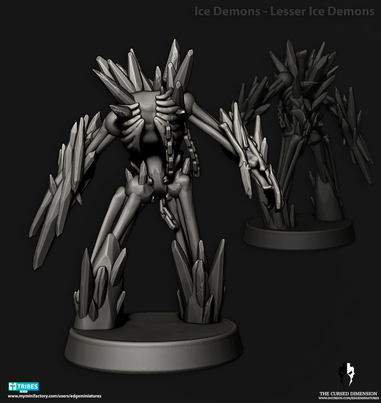 Lesser Ice demons - 28mm - Followers of Change