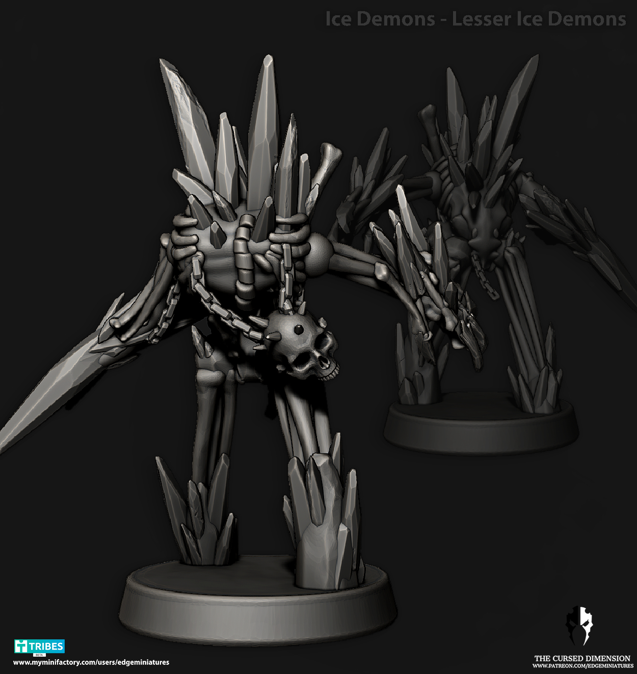 Lesser Ice demons - 28mm - Followers of Change