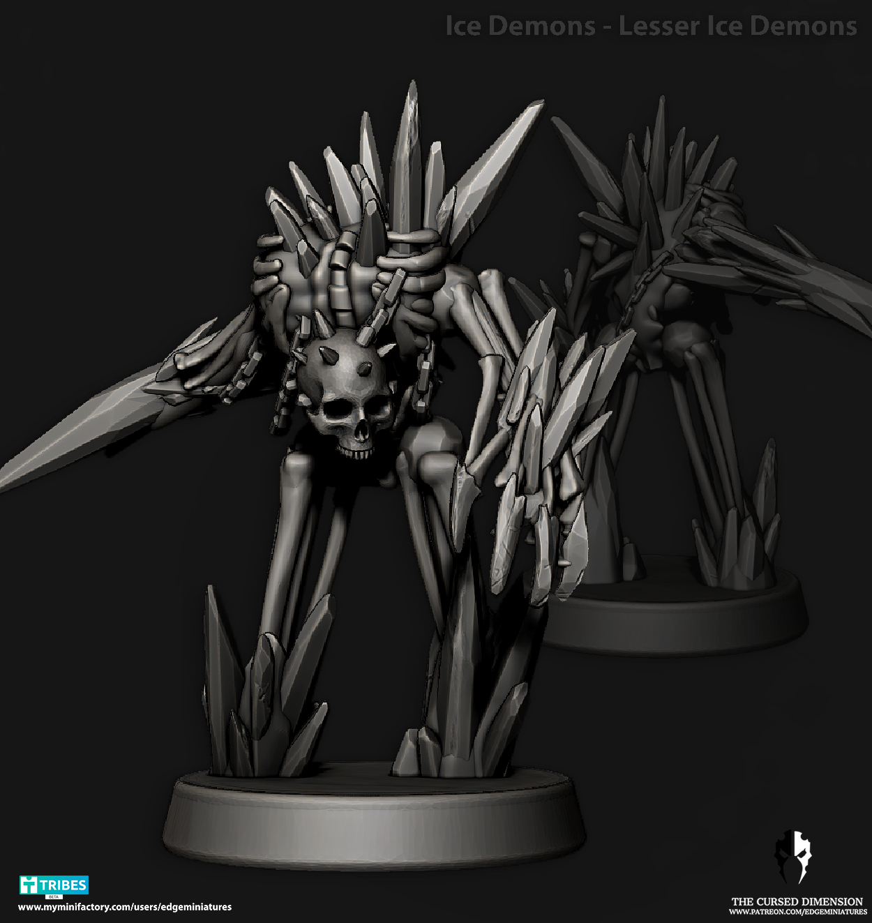 Lesser Ice demons - 28mm - Followers of Change