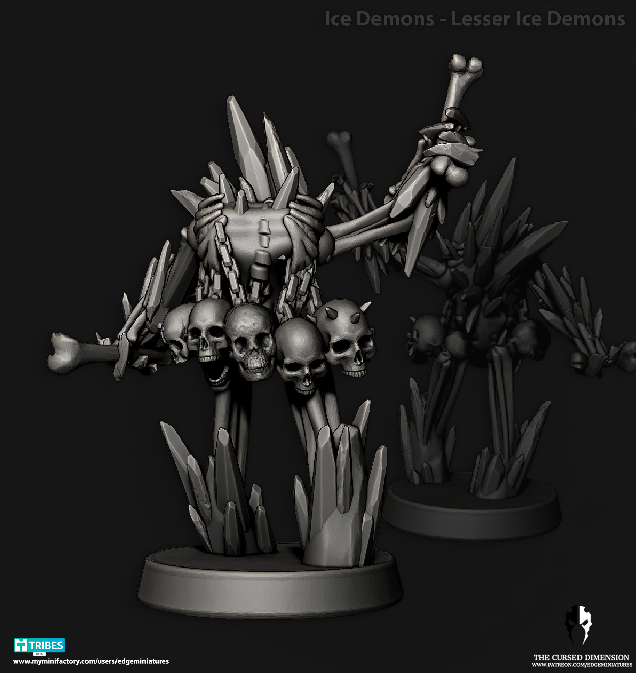 Lesser Ice demons - 28mm - Followers of Change