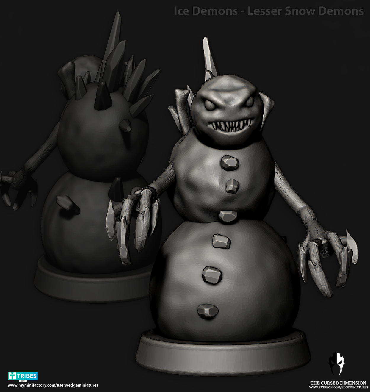 Greater Snow demons - 28mm - Followers of Change