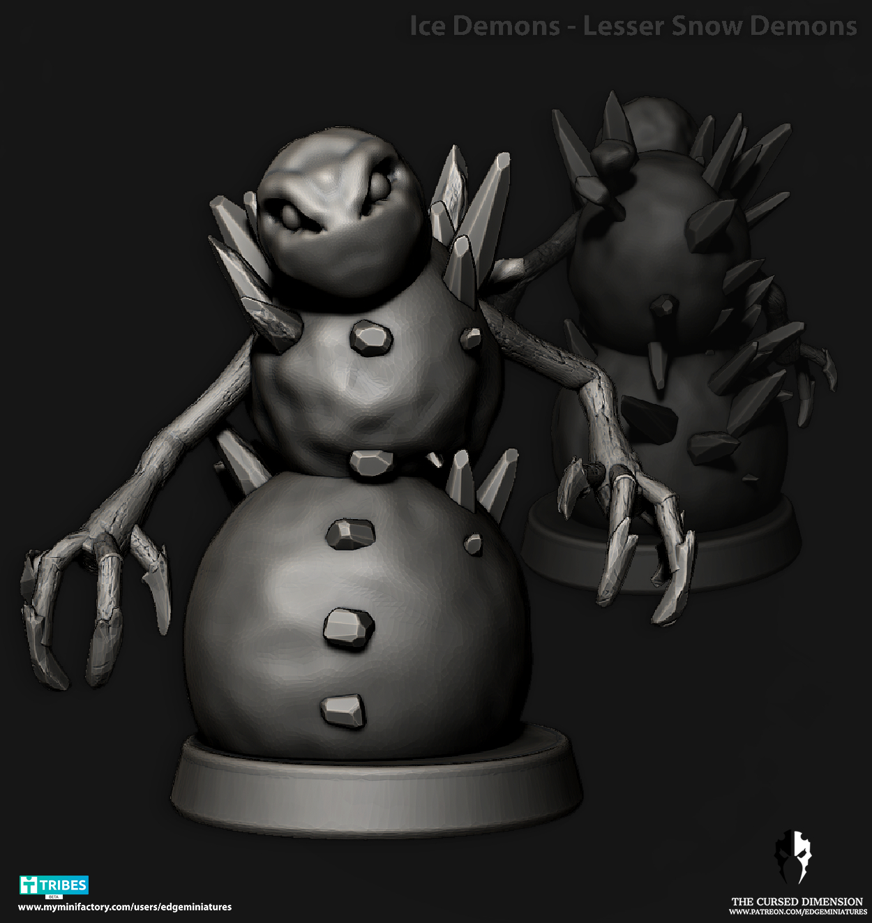 Greater Snow demons - 28mm - Followers of Change